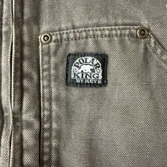 Polar King by Key brown insulated canvas ranch farm coat boy's -S - Picture 4 of 11